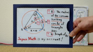 Trouvez le rayon du cercle circonscrit du triangle ABC et la longueur de CA.[JapanMath]