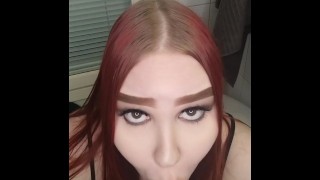 20yo redhead sucking a big dildo, onlyfans teaser suomi punapää, blowjob suihinotto