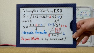 Triangle Surface, la fórmula de Heron. [JapanMath](Grandes tetas naturales)