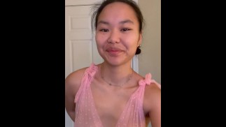 préparez-vous à voir du contenu dans ma nouvelle robe 💘 rose transparente