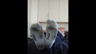 Moje bílé tenisky ponožky