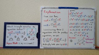 Quel triangle satisfait l’équation ci-dessous ? [JapanMath](Lesbiennes)