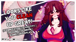 ASMR | Femme de ménage pour votre femme | Féminisation Dominatrice Pegging Dégradation Chastity Hentai