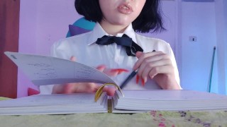 エッチな女子高生は宿題をしたくないがセックスをしたい