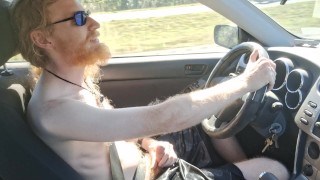 Bisexual dude seduced into pumping his wood on the highway