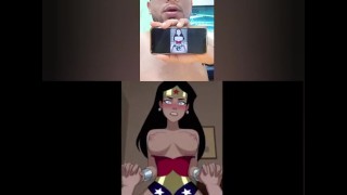 réaction hentai wonder woman fait de beaux visages