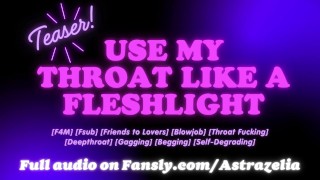 Utiliser votre meilleur ami throat comme un Fleshlight [🔗Lien vers l’audio complet dans les commentaires]