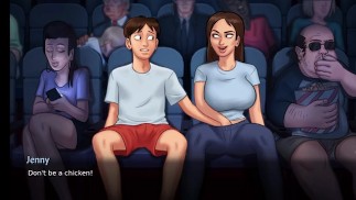 dabby and her step bro  in flim hall when they saw flim