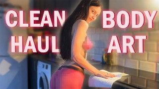 4K Body Art BodySuit Teenage - Uklízím kuchyň, abych tě zapnul