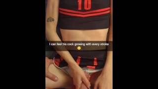 Une vraie petite amie Cheating obtient un retour en éjac interne sur Snapchat -Richelle Rose