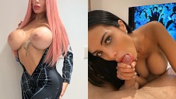 Horny Stepsister in Hentai Mood.. She is Crazy About Deepthroat and Hot Rough Sex - Lana Myers