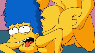 SIMPSONOWIE FLANDRIA, KURWA, MARGE CREAMPIE WIDEO