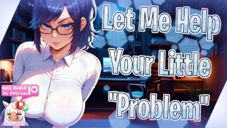 [F4M] |あなたのHotの同僚は、職場🍆💦💦で非常に「厄介な」問題を解決するのを手伝います{スケベなASMR}