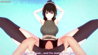 POV hentai Footjob od M4a1 z Girls Frontline