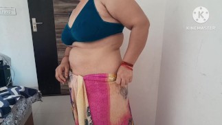 婆婆和女婿家里没有人，但印地语音频中的浪漫