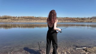 Took my stepdaughter fishing, she scared all the fish away while she was moaning
