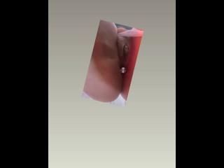 MILF Sticks Buttplug in Virgin Asshole