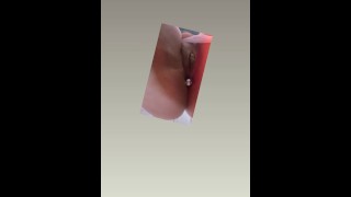 Milf sticks buttplug in virgin asshole
