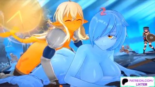 CYTE FUTANARI SLIME GIRL FUCK IN THE DUNGEON HENTAI 60FPS