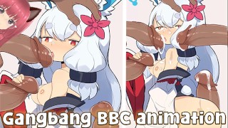 Gangbang BBC to petite anime furry slutty (Harriet Bunny animation) - Jazziuu