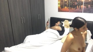 hot girl masturbates in front of me until she has orgasm