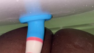 Curvy Trans Cutie Bounces on Her Favorite Dildo
