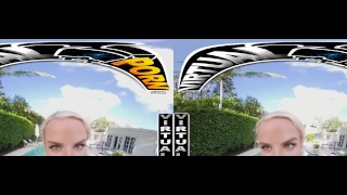 VIRTUAL PORN - Sie entspannen sich am Pool, als Hot schlanke Vic sich nähert und Sie bittet, sie zu ficken
