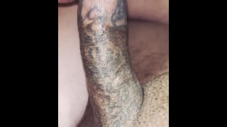 Tatted dick suck