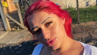 REDHEAD MILF NEEDS FACIAL CREAM – CAMILA GETS IT ALL ON HER FACE!
