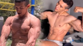 Rotina diária sensual de Jhonbianco, adoração muscular na Colômbia